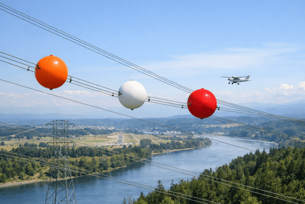 Why Some Power Lines Have Big Colorful Balls on Them And What They’re ...