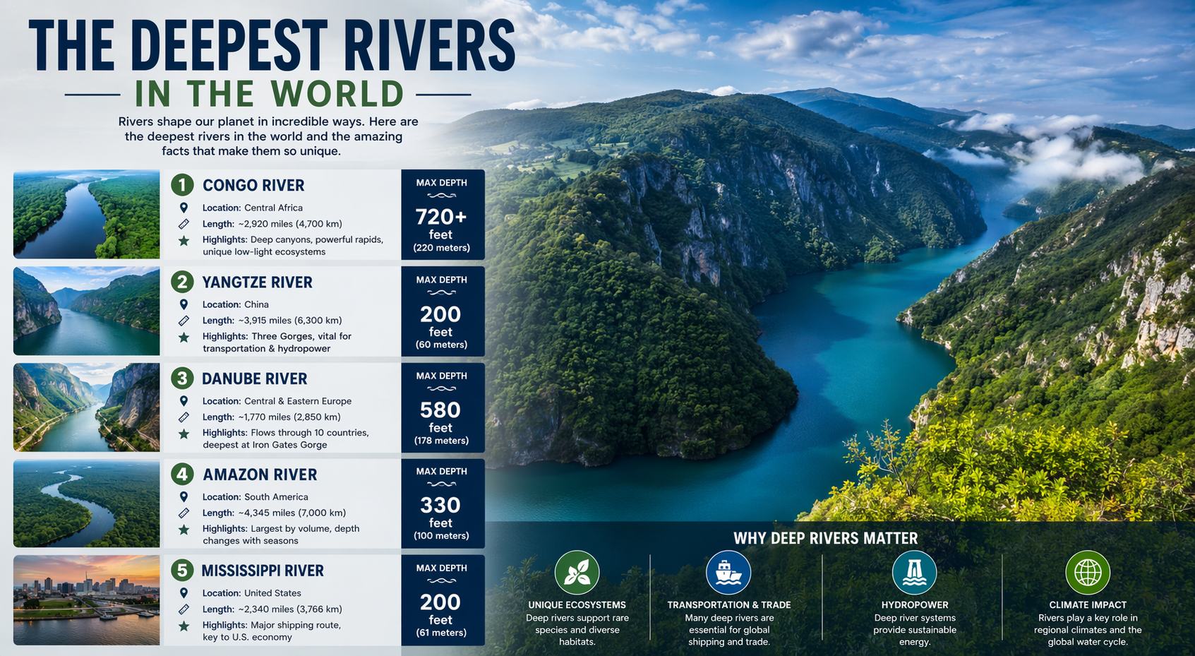 The Deepest Rivers in the World: Exploring Earth’s Most Mysterious ...