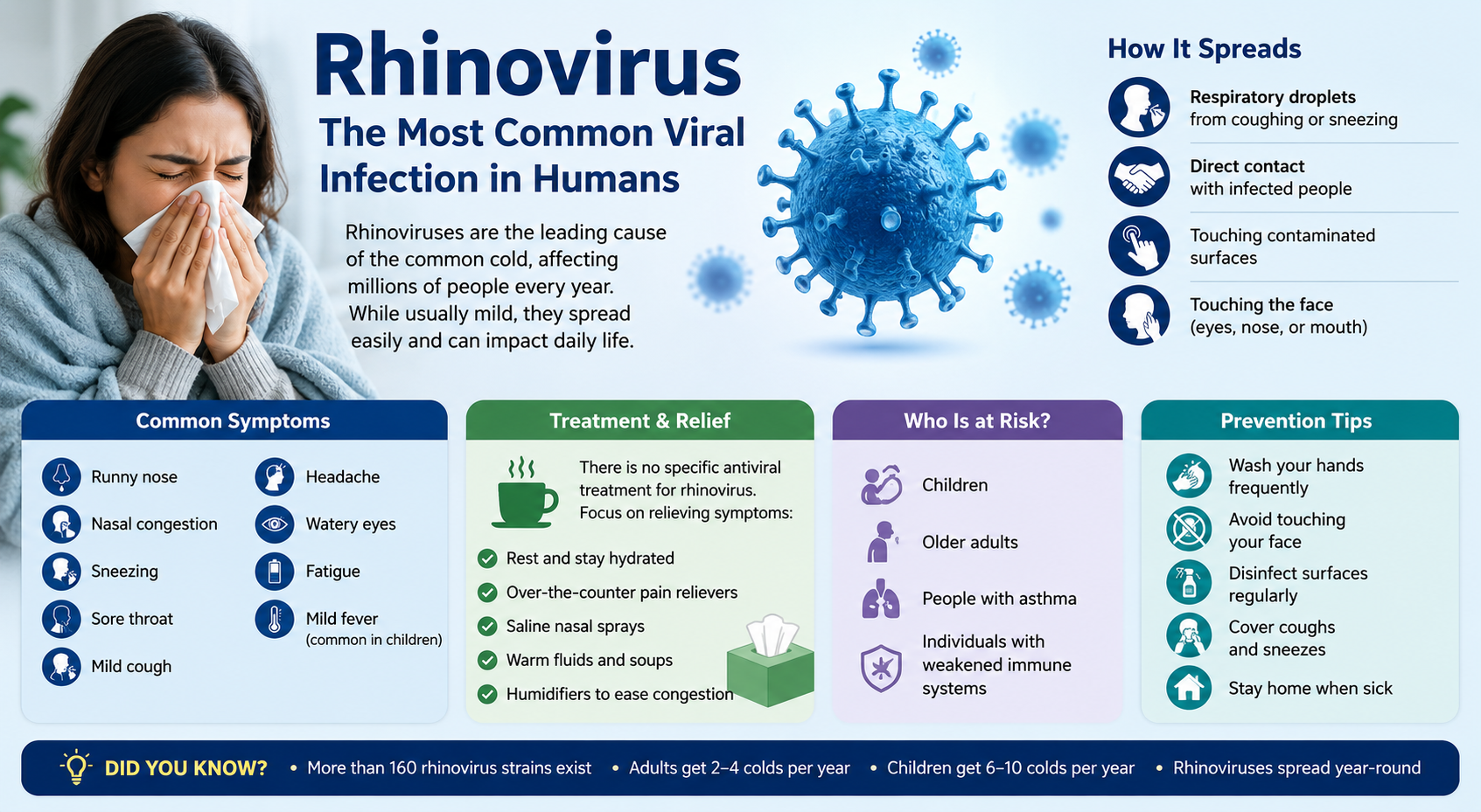 Do You Know the Most Common Viral Infection in Humans Is Caused by ...